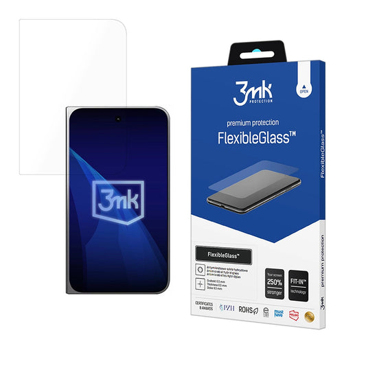 Pellicola protettiva per schermo esterno 3MK FlexibleGlass per Apple iPhone Duo, vetro flessibile, Full Glue