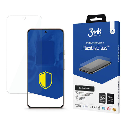 Pellicola protettiva per schermo 3MK FlexibleGlass per Google Pixel 8 Pro, Vetro Flessibile, Full Glue