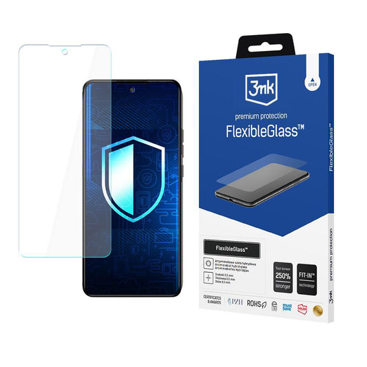 Pellicola protettiva per schermo 3MK FlexibleGlass per Samsung Galaxy A25 A256, Vetro Flessibile, Colla Totale