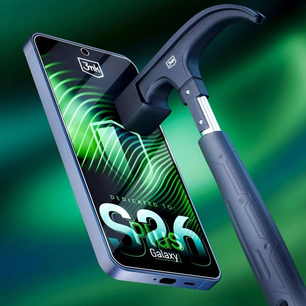 Pellicola protettiva schermo 3MK FlexibleGlass per Samsung Galaxy S26 Plus S947, Vetro Flessibile, Full Glue, Trasparente
