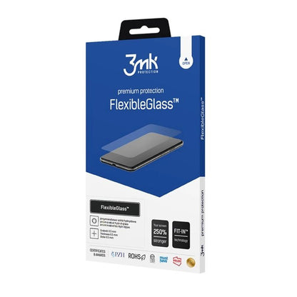 Pellicola protettiva schermo 3MK FlexibleGlass per Samsung Galaxy S26 Plus S947, Vetro Flessibile, Full Glue, Trasparente