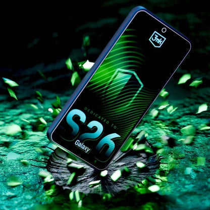 Pellicola Protettiva Schermo 3MK FlexibleGlass per Samsung Galaxy S26 S942, Vetro Flessibile, Full Glue, Trasparente