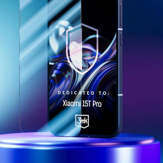 Pellicola Protettiva Schermo 3MK FlexibleGlass per Xiaomi 15T Pro, Vetro Flessibile, Full Glue