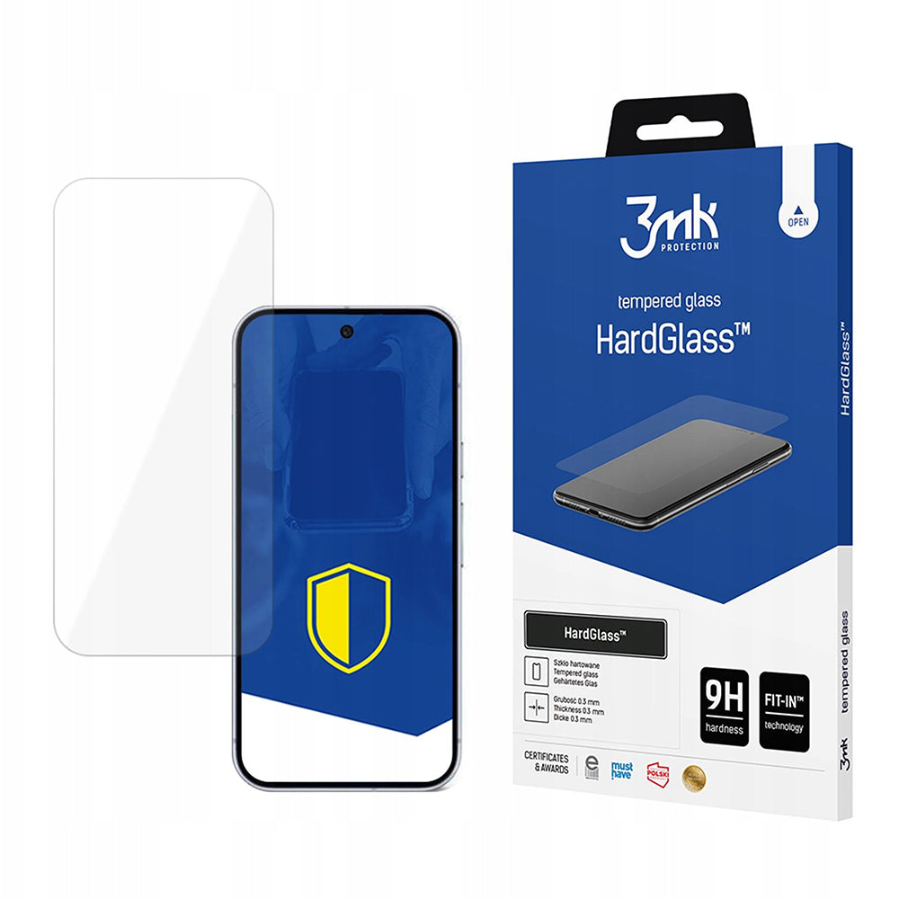 Pellicola protettiva per schermo 3MK HardGlass per Google Pixel 10 Pro XL, Vetro Temperato, Full Glue