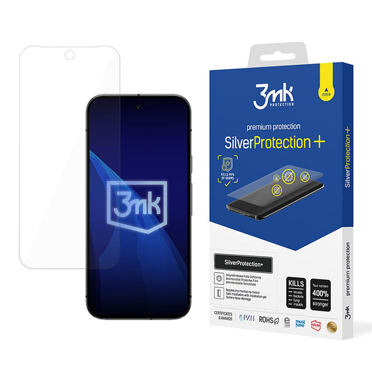Pellicola protettiva per schermo 3MK Silver Protect+ per Google Pixel 9a, Plastica