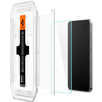 Pellicola Protettiva Schermo Spigen GlastR EZ FIT per Samsung Galaxy S25+ S936 / S24+ S926, Vetro Temperato, Full Glue, Set 2 pezzi AGL07432