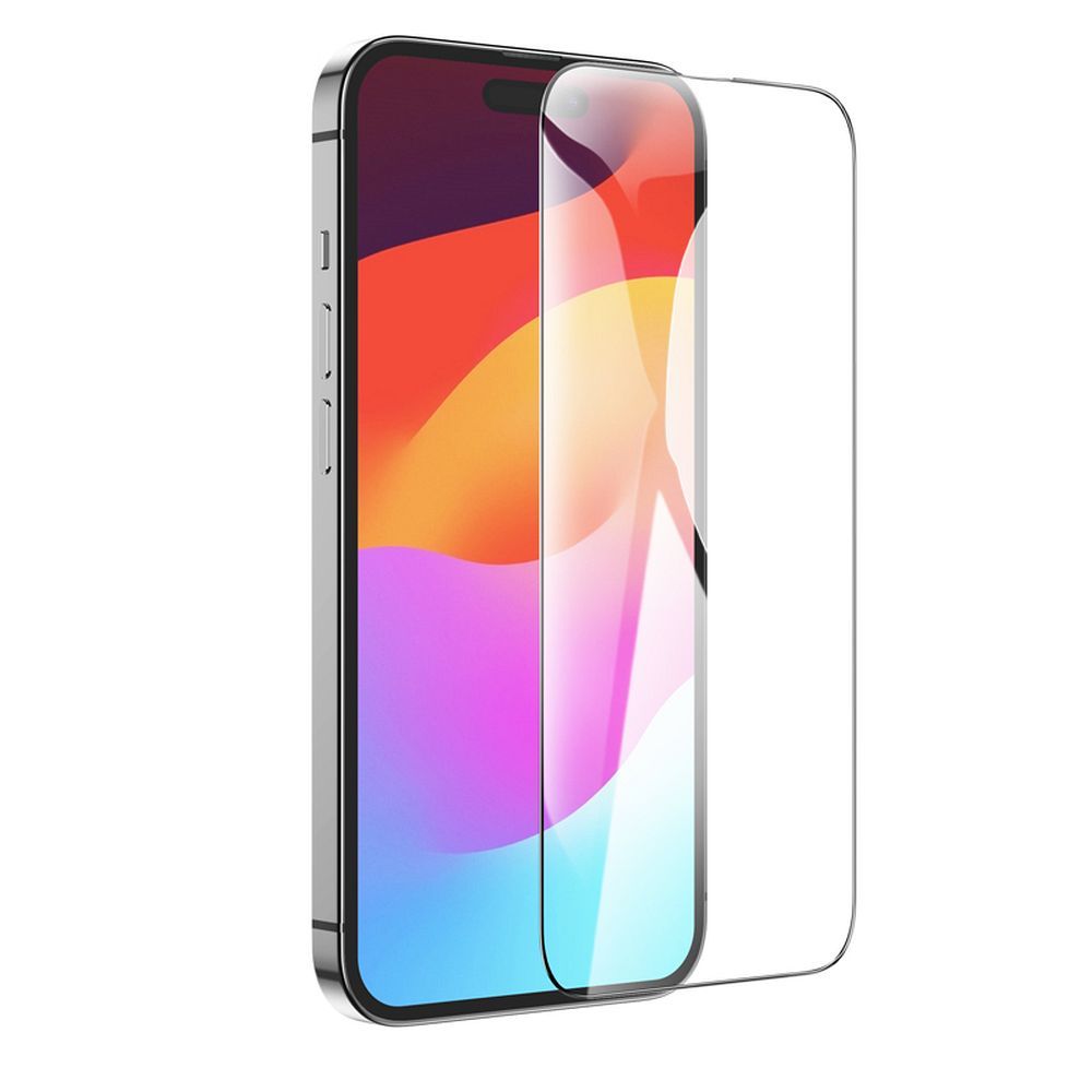 HOCO G14 Screen Protector for Apple iPhone 15 Pro Max, Tempered Glass, Full Glue, Set of 10 pieces, 5D, Black