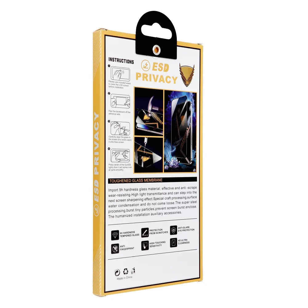 Pellicola Protettiva Schermo Privacy OG Premium per Samsung Galaxy A55 5G A556 / A35 5G A356, Vetro Temperato, Full Glue, 6D