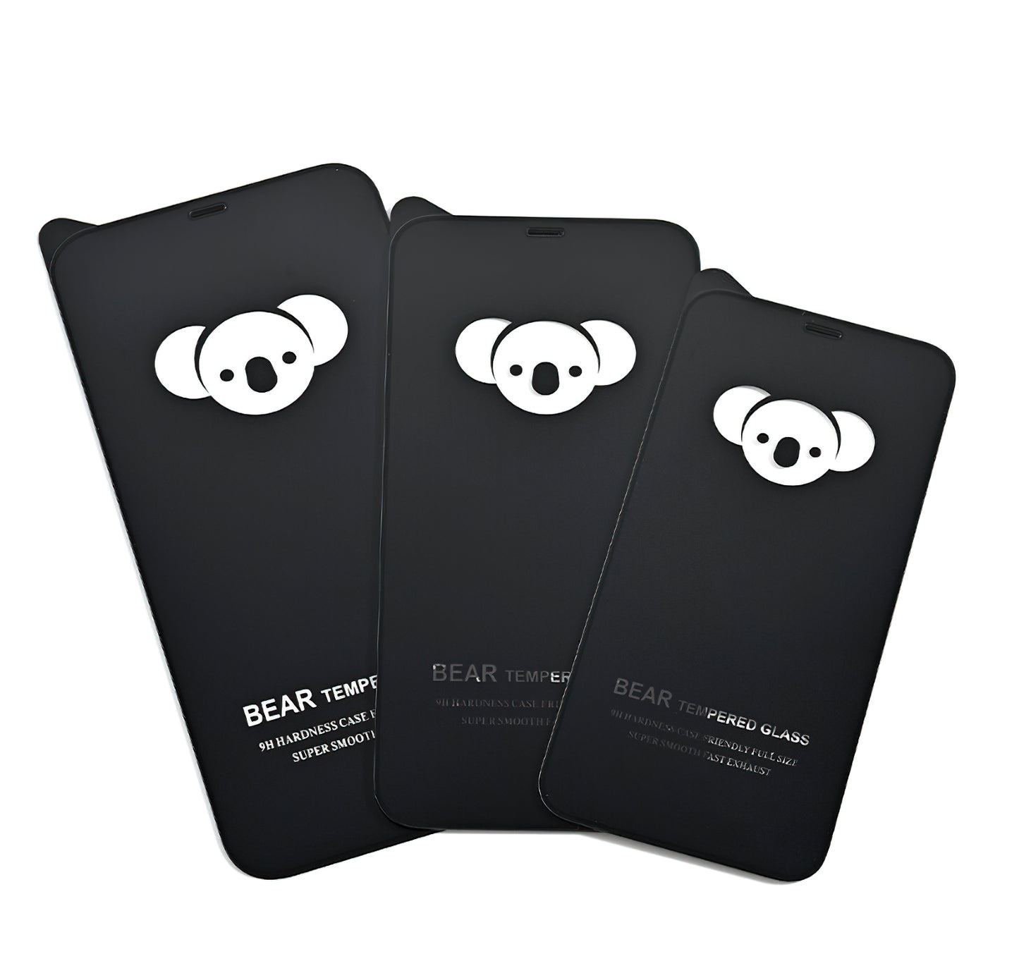 Pellicola protettiva per schermo Bear HD per Apple iPhone 14 Pro Max, Vetro temperato, Full Glue, Nero