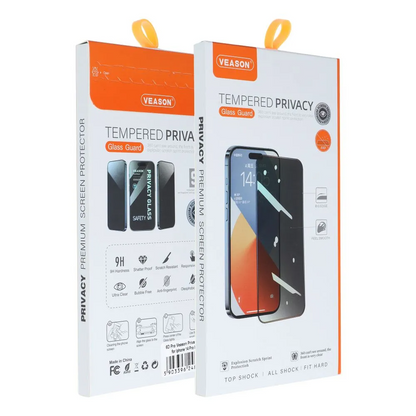 Pellicola protettiva per schermo Privacy Veason per Apple iPhone 16, Vetro Temperato, Full Glue, 6D
