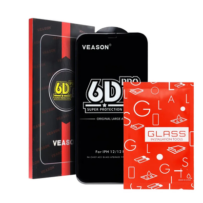 Pellicola protettiva per schermo Veason PRO per Samsung Galaxy A56 A566 / A36 A366, Vetro temperato, Full Glue, 6D, Nero
