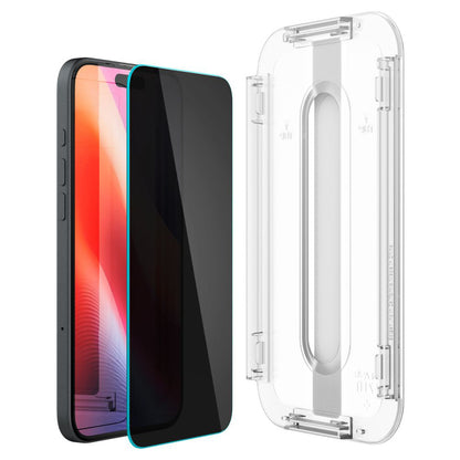 Pellicola Protettiva Schermo Spigen GlastR EZ FIT per Apple iPhone 17e / 16e / 14 / 13 Pro, Vetro Temperato, Full Glue, Set 2 pezzi AGL03385