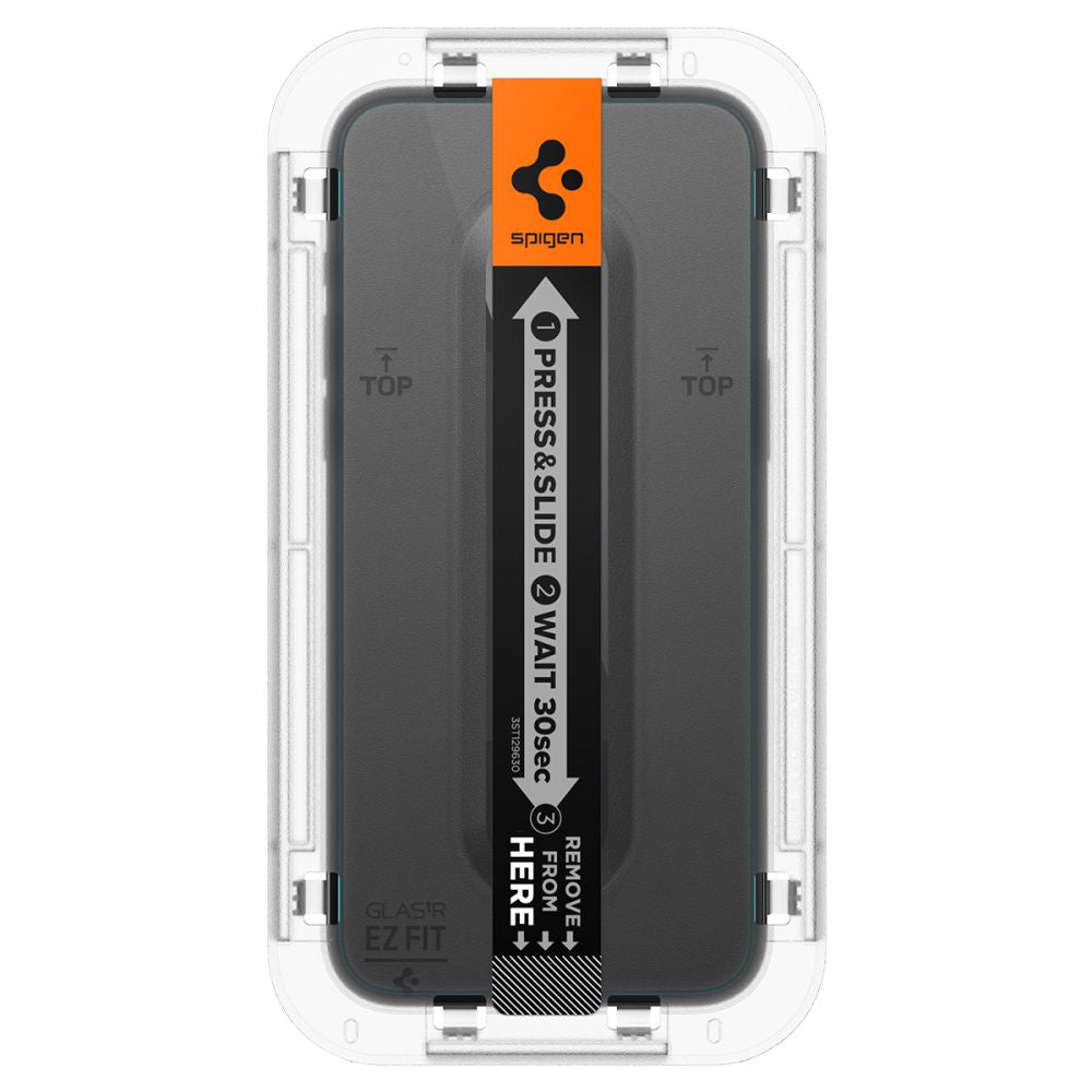 Pellicola Protettiva Schermo Spigen GlastR EZ FIT per Apple iPhone 15 Pro Max, Vetro Temperato, Full Glue, Set 2 pezzi AGL06872