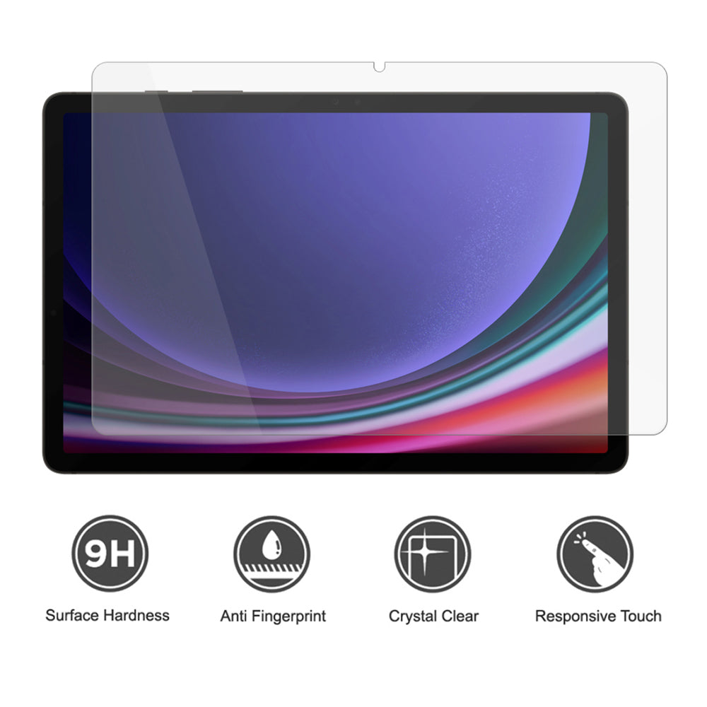 Pellicola protettiva per schermo Lito Classic per Samsung Galaxy Tab S9 FE / Tab S9, Vetro temperato, Full Glue, 2.5D