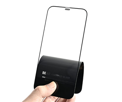 Pellicola protettiva per schermo Bear HD per Apple iPhone 14 Pro Max, Vetro temperato, Full Glue, Nero