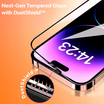 Pellicola protettiva per schermo Tel Protect 10X HD Plus Titanium per Apple iPhone 18 Pro / 17 Pro, vetro temperato, Full Glue, nera