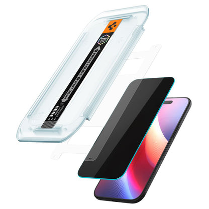 Pellicola Protettiva Privacy Spigen GlastR EZ FIT per Apple iPhone 17 Air, Vetro Temperato, Full Glue, Set 2 pezzi