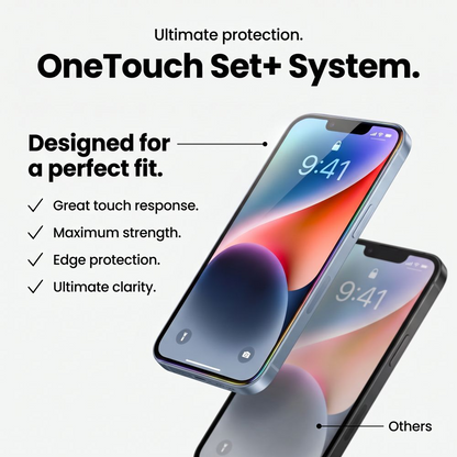 Pellicola protettiva per schermo Tech-Protect OneTouch per Apple iPhone 18 Pro Max / 17 Pro Max, Vetro temperato, Full Glue, Set 2 pezzi, Trasparente