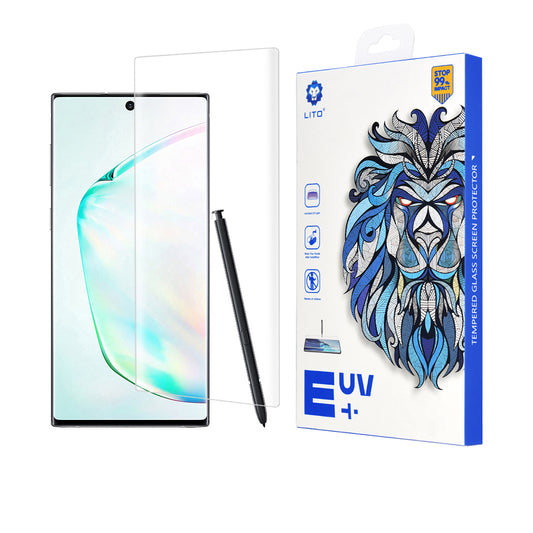 Pellicola protettiva per schermo Lito per Samsung Galaxy Note 10+ 5G N976 / Note 10+ N975, Vetro temperato, Colla UV, 3D