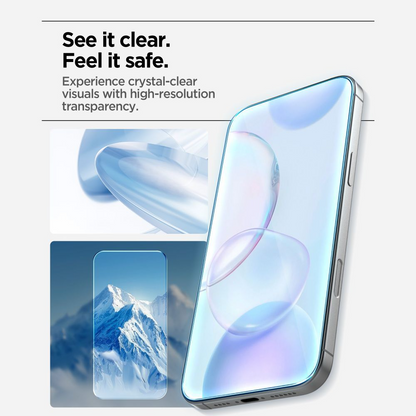 Spigen GlastR Align Master Slim Screen Protector for Apple iPhone 17, Tempered Glass, Full Glue, Set of 3 pieces AGL10484