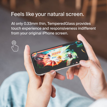 Pellicola protettiva per schermo Belkin ScreenForce TemperedGlass per Apple iPhone 15 Pro, Vetro temperato, Full Glue OVA137zz