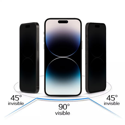 Pellicola protettiva Privacy Tel Protect 10X Plus Titanium per Apple iPhone 17 Pro Max, Vetro temperato, Full Glue