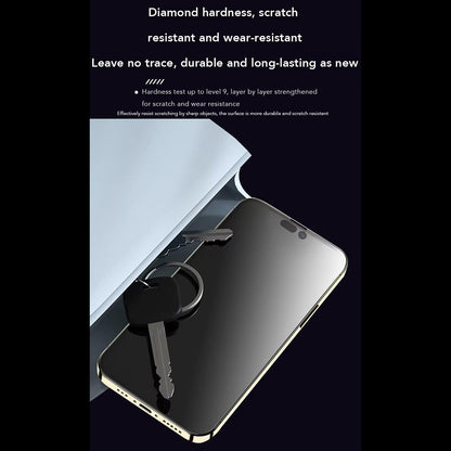 Pellicola protettiva per schermo Anank 1X Rinforzata Anti-Impronte per Apple iPhone 16 Pro Max, Vetro Temperato, Colla Completa, 2.5D, Nera
