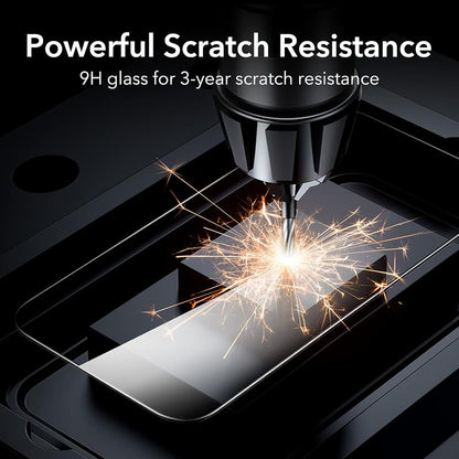 Pellicola protettiva per schermo Anank 1X Rinforzata per Apple iPhone 16 Pro Max, Vetro Temperato, Colla Completa, 3D, Set da 10 pezzi