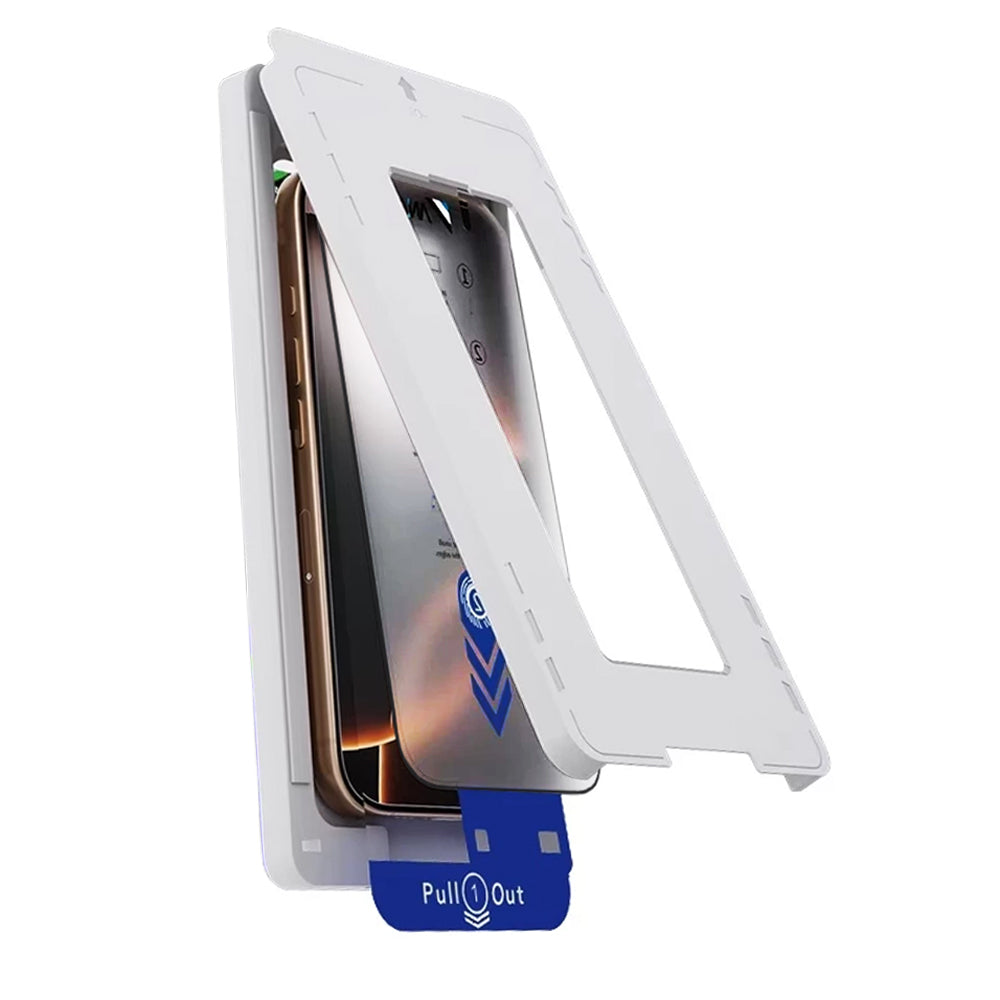 Anank 2X Reinforced Screen Protector for Apple iPhone 16 Pro Max, Tempered Glass, Full Glue, 2.5D, Black