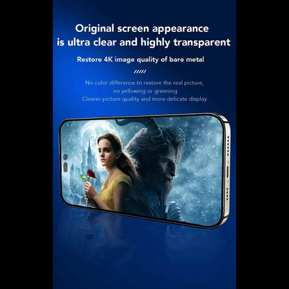 Anank 3X Reinforced Screen Protector for Apple iPhone 16 Pro Max, Tempered Glass, Full Glue, 2.5D, Black
