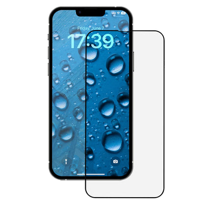 Pellicola protettiva per schermo Anank 3X Rinforzata per Apple iPhone 17e / 16e / 14 / 13 Pro, Vetro Temperato, Colla Completa, 2.5D, Nera