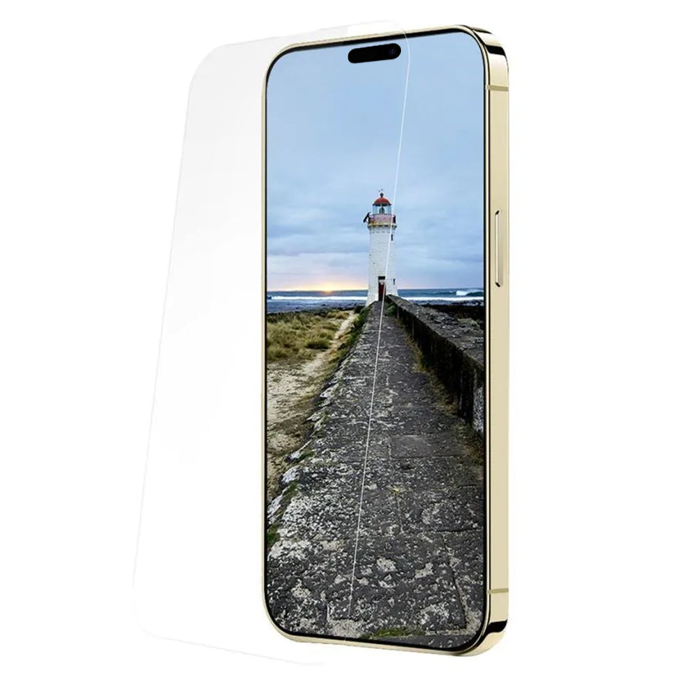 Pellicola protettiva per schermo Anank per Apple iPhone 15 Pro Max, vetro temperato, Full Glue, 3D, set da 10 pezzi