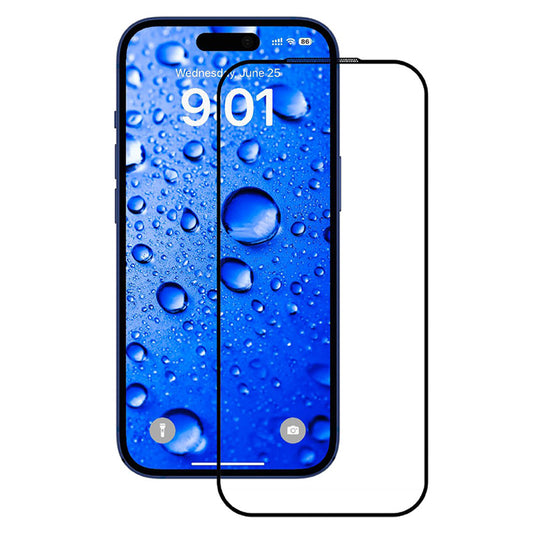 Pellicola Protettiva Schermo Anank per Apple iPhone 17 Air, Vetro Temperato, Full Glue, 2.5D, Nera