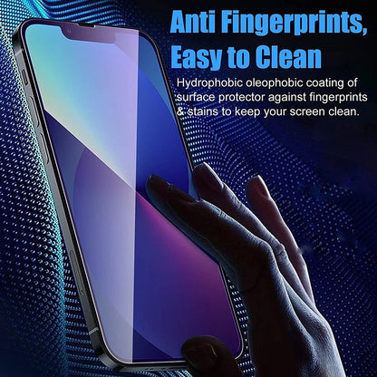Pellicola Protettiva Schermo Anti Blue Light Anank 5X Rinforzata per Apple iPhone 17 Pro Max, Vetro Temperato, Full Glue, 2.5D, Nera