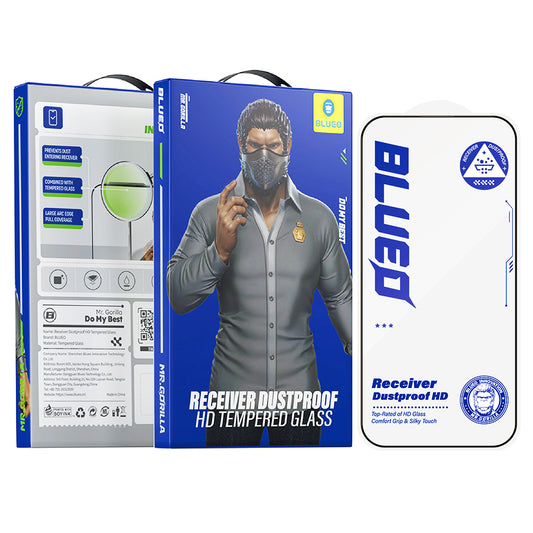 Pellicola protettiva per schermo Blueo Anti-Dust HD per Apple iPhone 11 Pro / XS / X, Vetro temperato, Full Glue, Nero