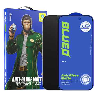 Pellicola protettiva per schermo Blueo Anti-Glare per Apple iPhone 15 Pro Max, Vetro temperato, Full Glue, Nero