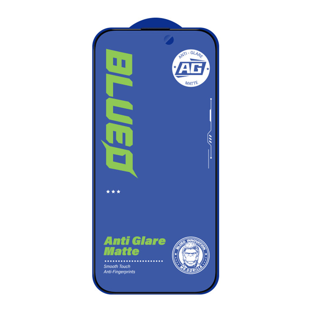 Pellicola protettiva per schermo Blueo Anti-Glare per Apple iPhone 15 Pro Max, Vetro temperato, Full Glue, Nero