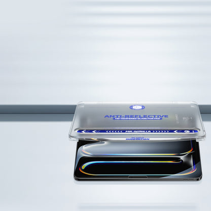 Pellicola protettiva per schermo Blueo Anti-Riflesso HD Applicator Pro per Apple iPad Pro 13 (2024), Vetro Temperato, Colla Totale