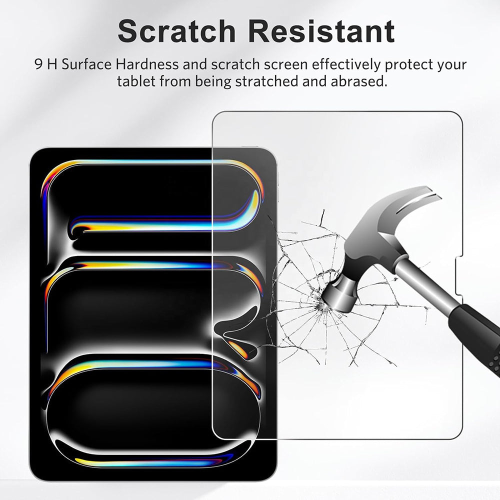 Pellicola protettiva per schermo Blueo HD per Apple iPad 9.7 (2017), Vetro temperato, Full Glue