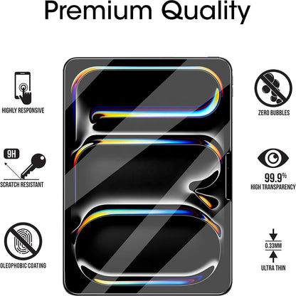 Pellicola protettiva per schermo Blueo HD per Apple iPad 9.7 (2017), Vetro temperato, Full Glue