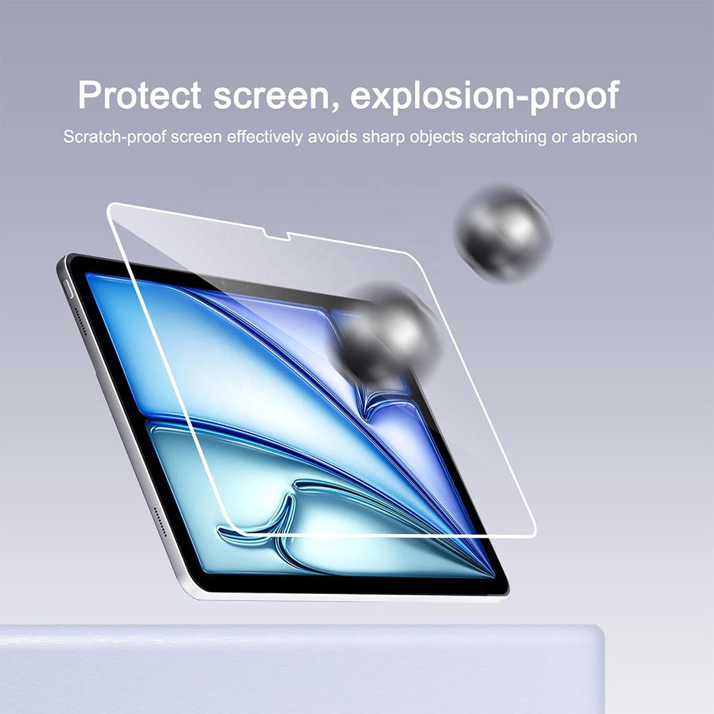 Pellicola protettiva per schermo Blueo HD per Apple iPad mini (2024) / mini (2021), Vetro temperato, Full Glue