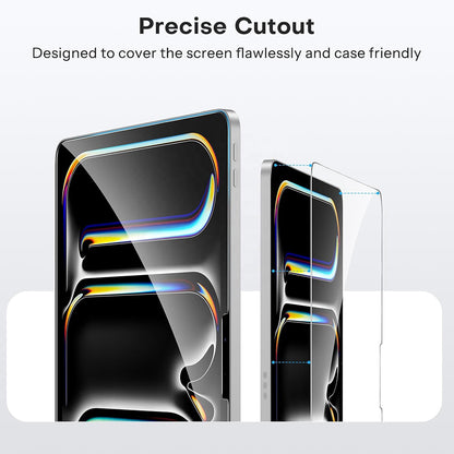 Blueo HD Screen Protector Film for Apple iPad Pro 12.9 (2022) / Pro 12.9 (2021) / Pro 12.9 (2020), Tempered Glass, Full Glue