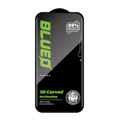 Pellicola protettiva per schermo Blueo HD per Apple iPhone 16 Pro, vetro temperato, Full Glue, 3D, nero