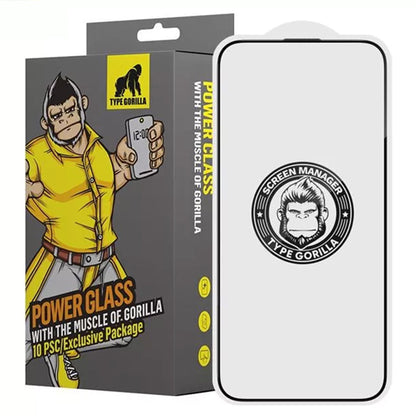 Pellicola protettiva per schermo Blueo HD per Samsung Galaxy A27 5G / A57 5G / A37 5G, Vetro temperato, Full Glue, 2.5D, Set da 5 pezzi, Nero