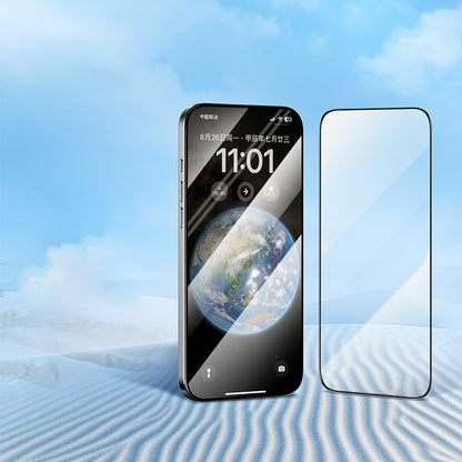 Blueo Silk HD Screen Protector Film for Apple iPhone 12 Pro Max, Tempered Glass, Full Glue, Set of 5 pieces, 2.5D, Black