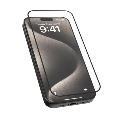 Pellicola protettiva per schermo Blueo Silk HD per Apple iPhone X, Vetro temperato, Full Glue, Set da 5 pezzi, 2.5D, Nero
