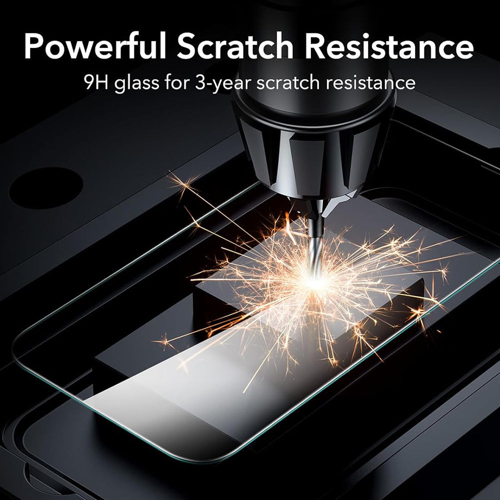 Pellicola protettiva ESR per schermo Apple iPhone 17 / 16 Pro, Vetro Temperato, Full Glue, Set 3 pezzi