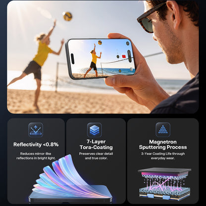 Torras OrigArmor Screen Protector for Apple iPhone 18 Pro Max / 17 Pro Max, Tempered Glass, Full Glue