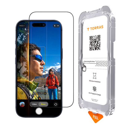 Pellicola protettiva per schermo Torras Sunview AR per Apple iPhone 18 Pro Max / 17 Pro Max, Vetro temperato, Full Glue