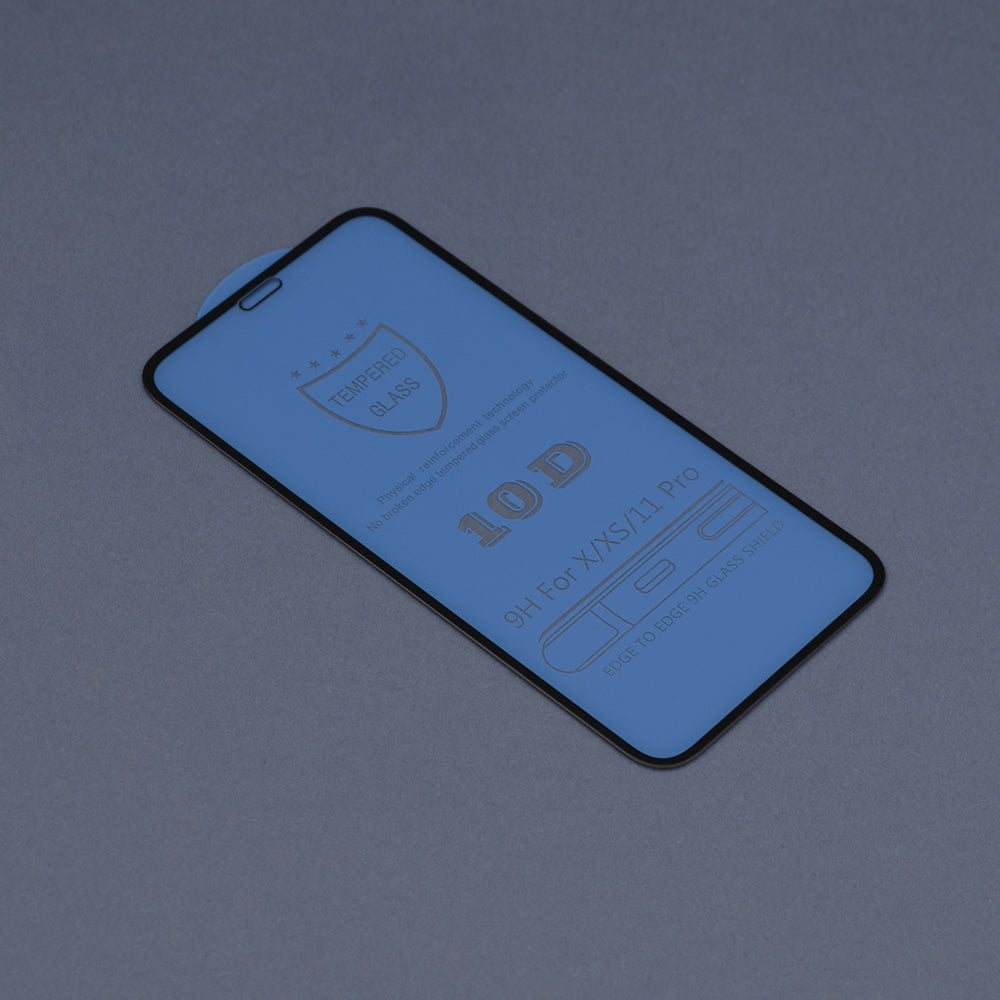 Pellicola protettiva per schermo DUX DUCIS per Apple iPhone 11 Pro / XS / X, Vetro temperato, Edge Glue, Nero